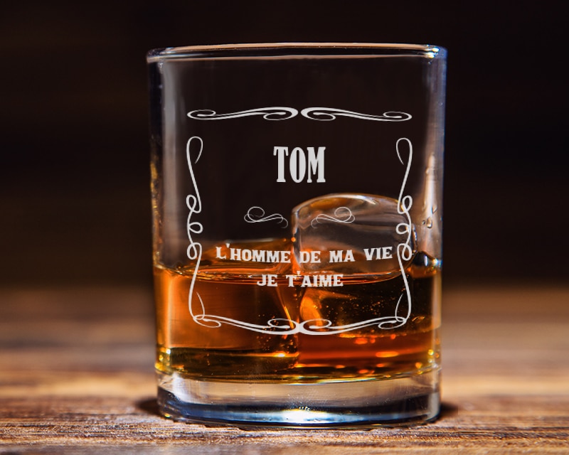 Verre à whisky personnalisé - Saint-Valentin