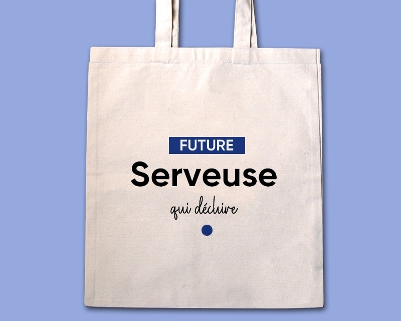 Tote bag personnalisable - Future serveuse