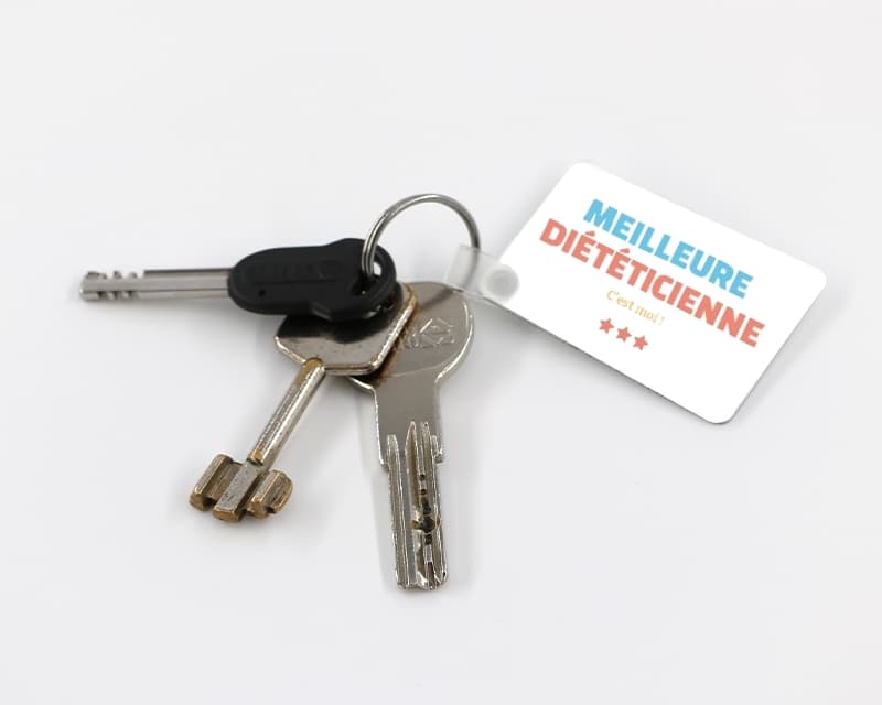 Porte-clés personnalisable - Meilleure Diététicienne