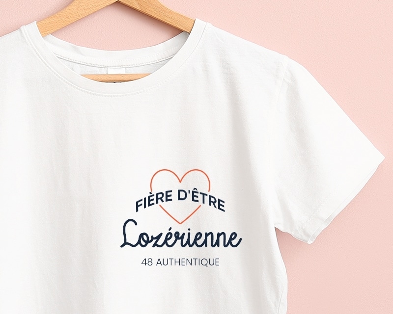 Tee shirt personnalisé femme - Fière d'être Lozérienne