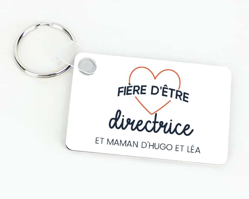 Porte-clés personnalisable - Fière d'être directrice