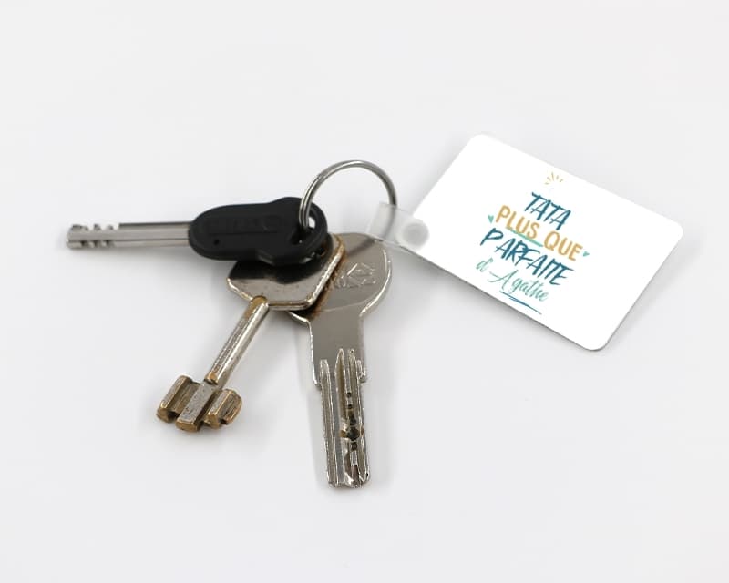 Porte-clés personnalisé : Tata la plus...