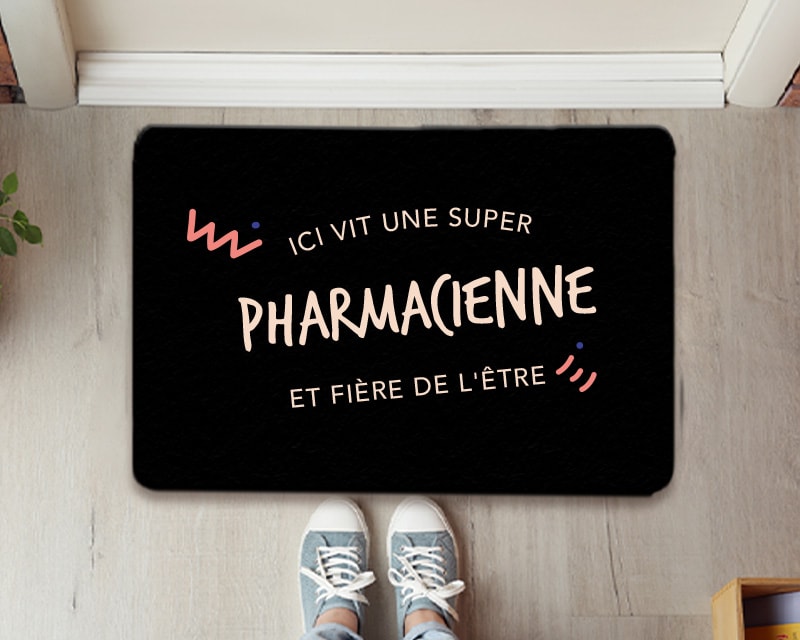 Paillasson personnalisé - Pharmacienne