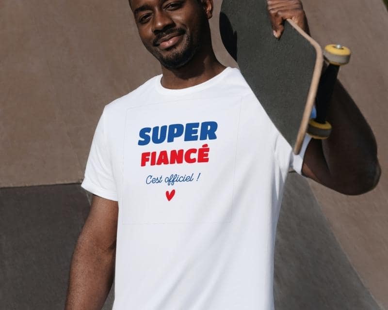 Tee shirt personnalisé homme - Super Fiancé