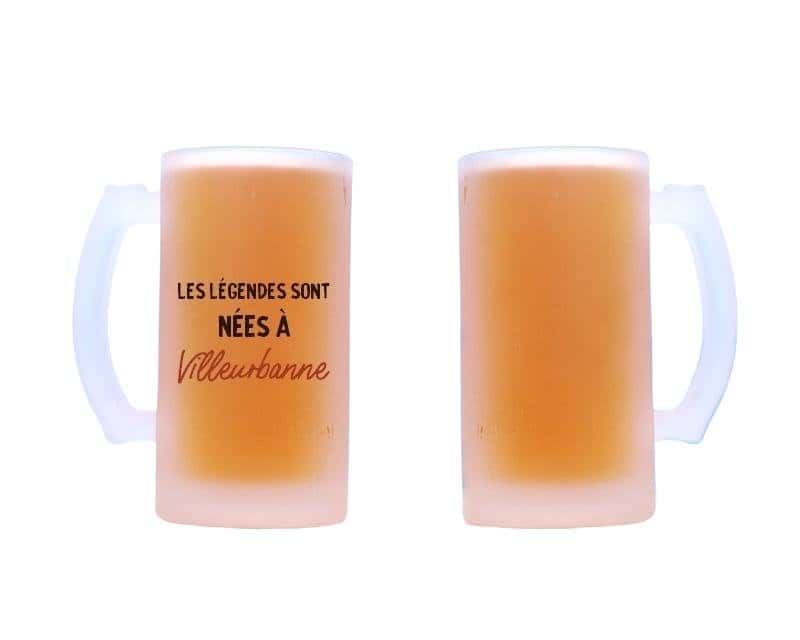 Chope de bière personnalisée Villeurbanne