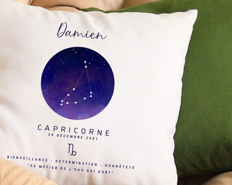 Coussin personnalisé Constellation - Capricorne