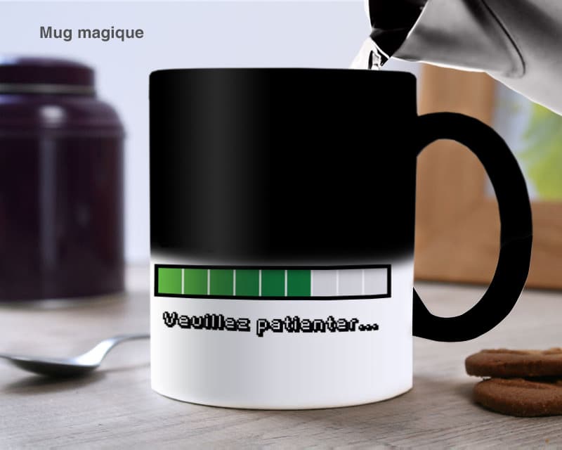 Mug personnalisé prénom - Chargement caféiné