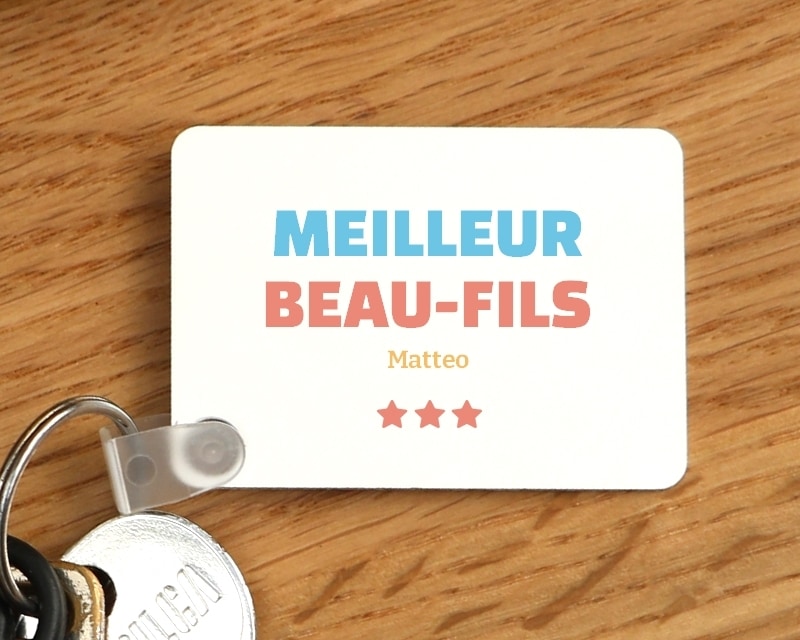 Porte-clés personnalisable - Meilleur Beau-Fils