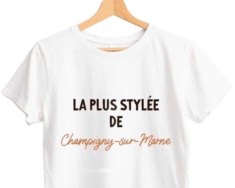 T-shirt femme personnalisé Champigny-sur-Marne