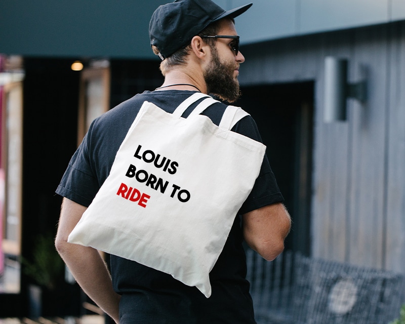 Tote bag personnalisé - Message Moto