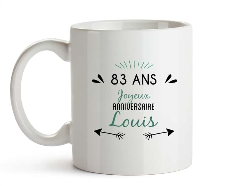 Mug personnalisable homme 83 ans