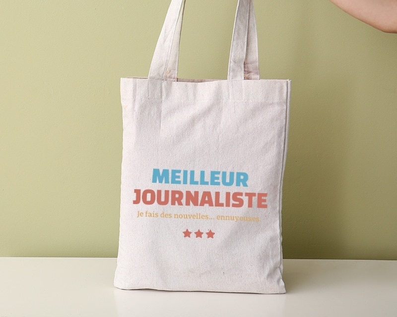 Tote bag personnalisable - Meilleur Journaliste