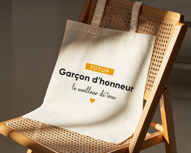 Tote bag personnalisable - Futur garçon d'honneur