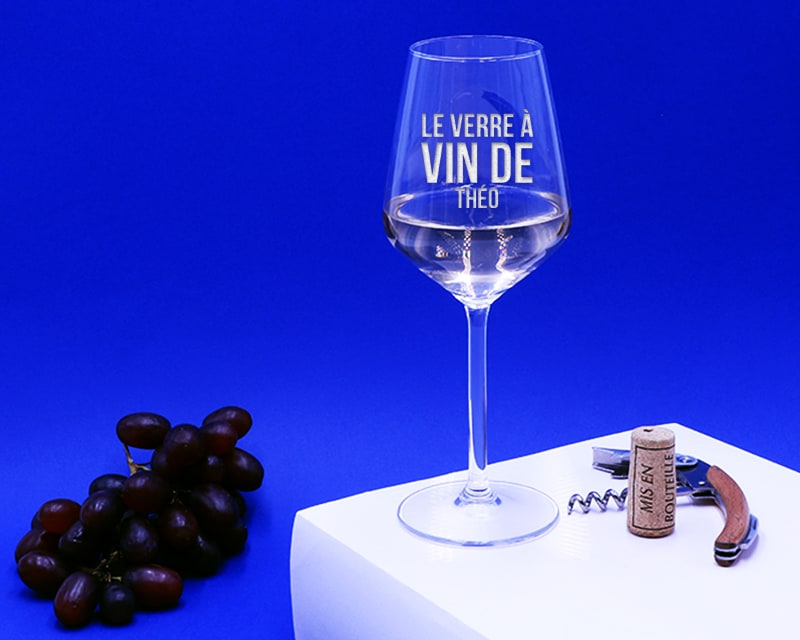 Verre à vin personnalisable - "Le verre de" - Homme