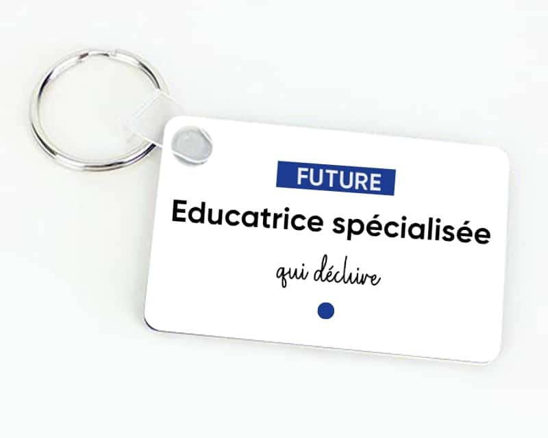 Porte-clef personnalisable - Future educatrice spécialisée