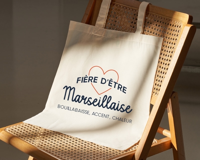 Tote bag personnalisable - Fière d'être Marseillaise