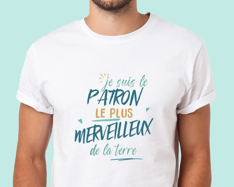 T-Shirt homme personnalisé : Patron le plus...