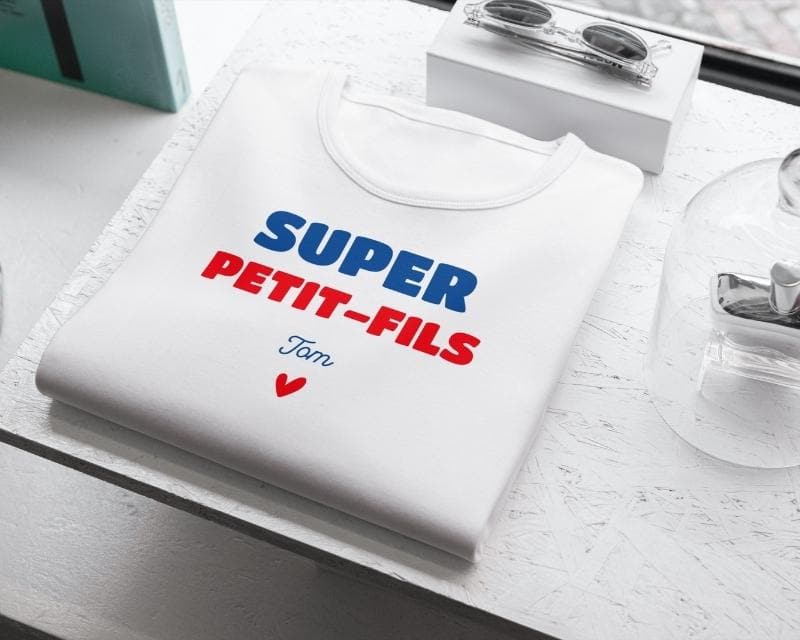 Tee shirt personnalisé homme - Super Petit-fils