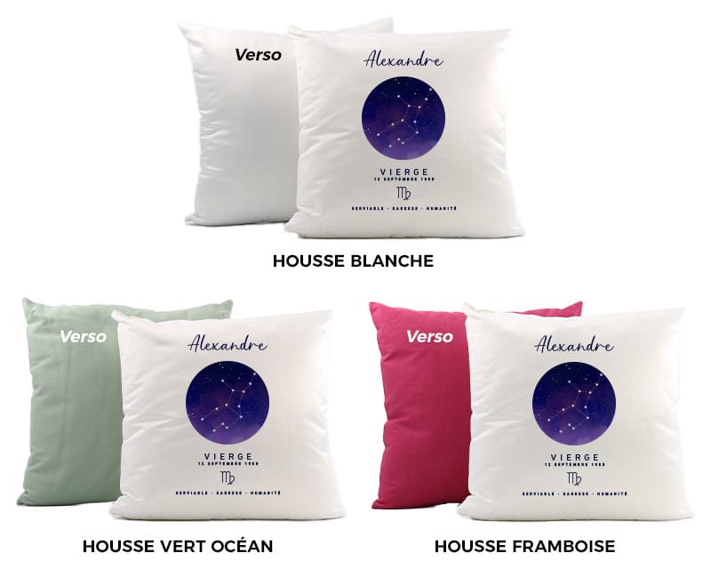 Coussin personnalisé Constellation - Vierge