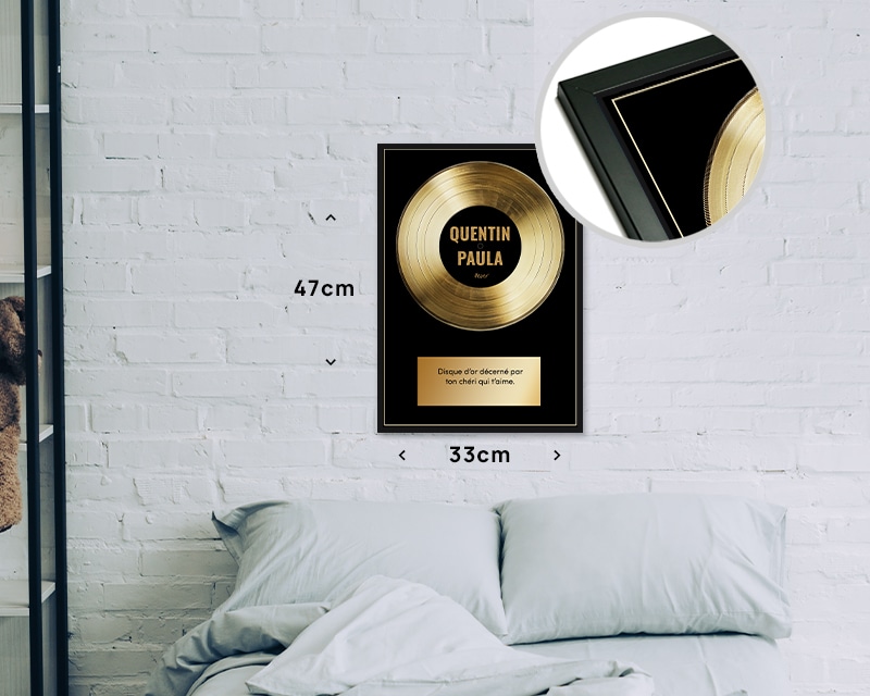 Affiche disque d’or personnalisé pour une Véronique