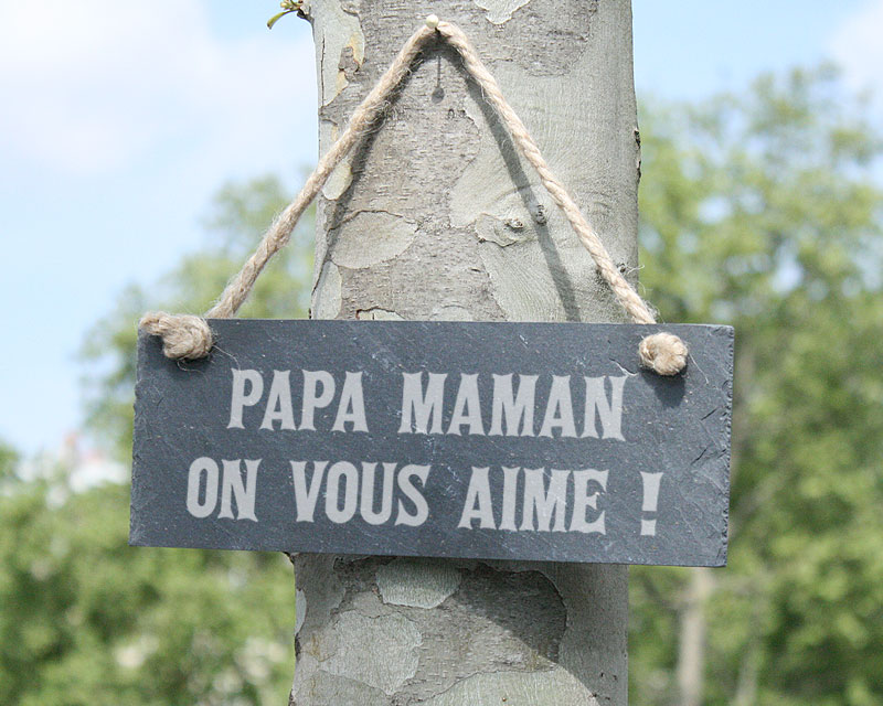 Plaque de porte personnalisée - Message