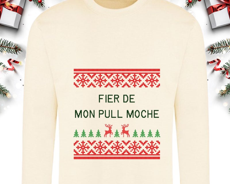 Pull de Noël personnalisé - Message