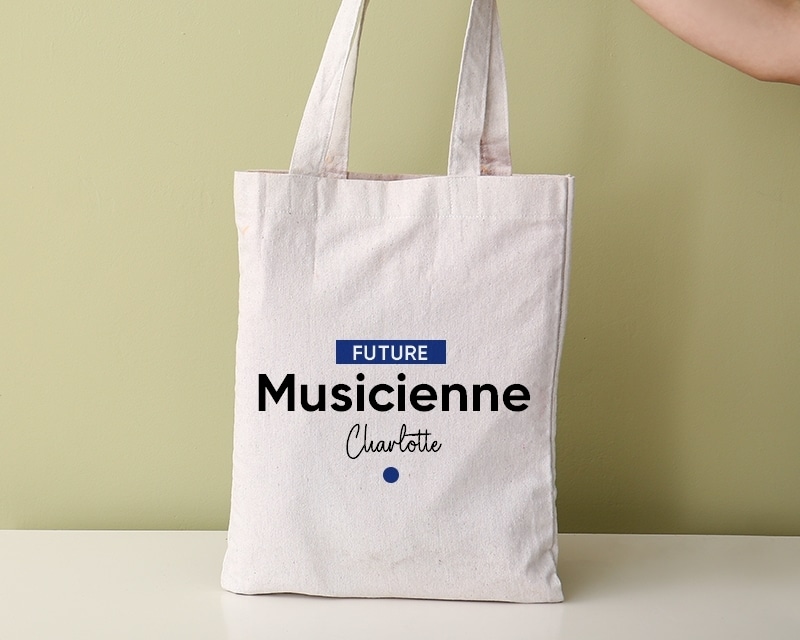 Tote bag personnalisable - Future musicienne