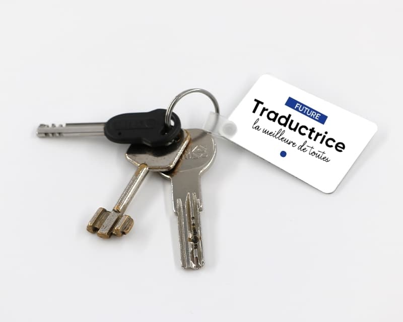 Porte-clef personnalisable - Future traductrice