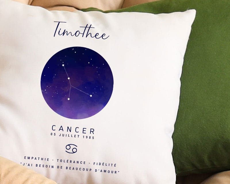 Coussin personnalisé Constellation - Cancer