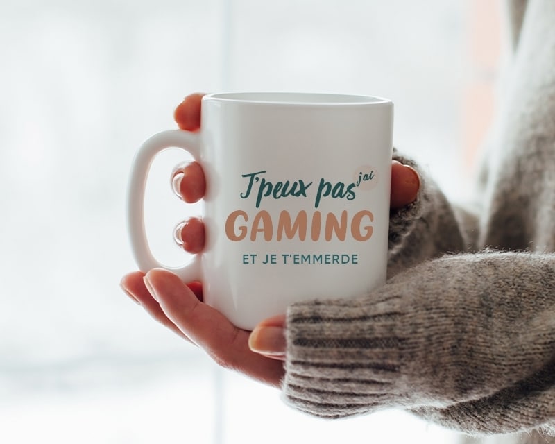 Mug personnalisé - J'peux pas j'ai gaming