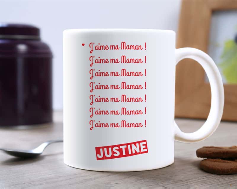 Mug personnalisé - J'aime ma Maman