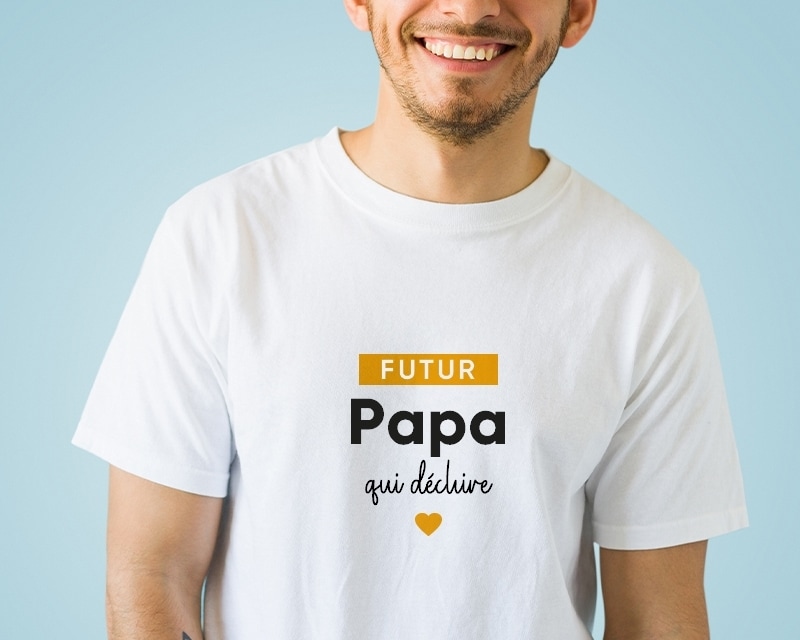 Tee shirt personnalisé homme - Futur papa