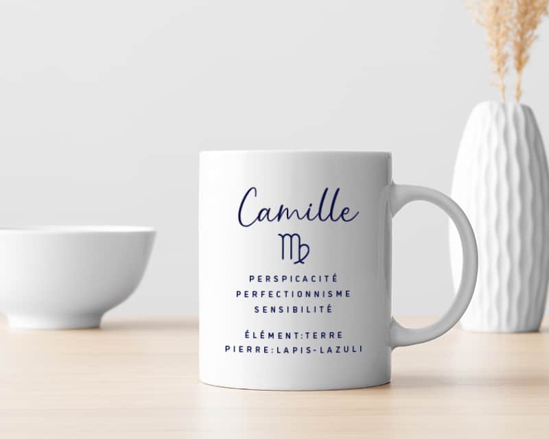 Mug personnalisé Constellation - Vierge