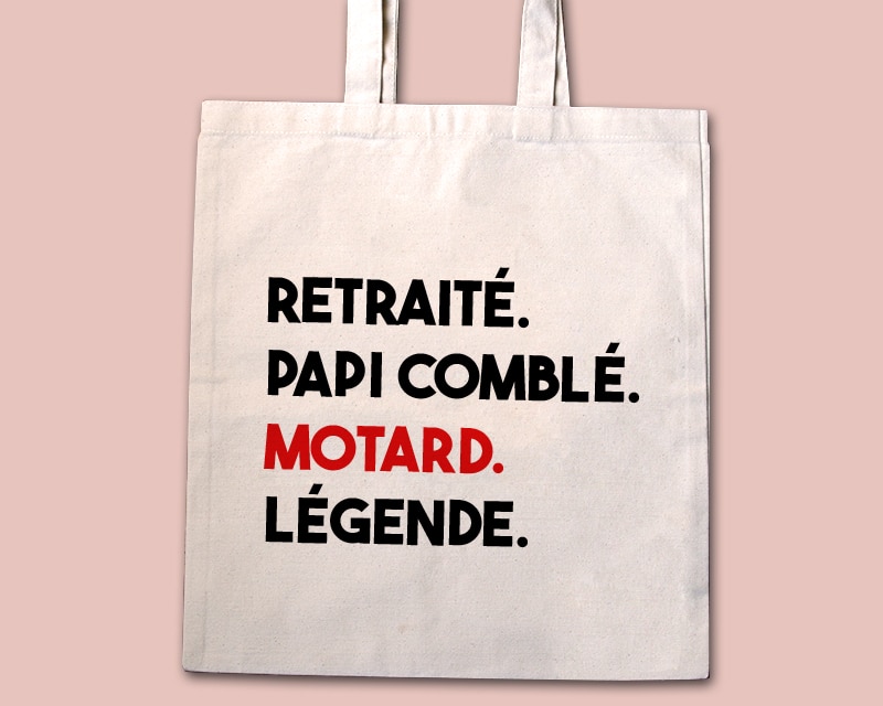 Tote bag personnalisé - Message Moto