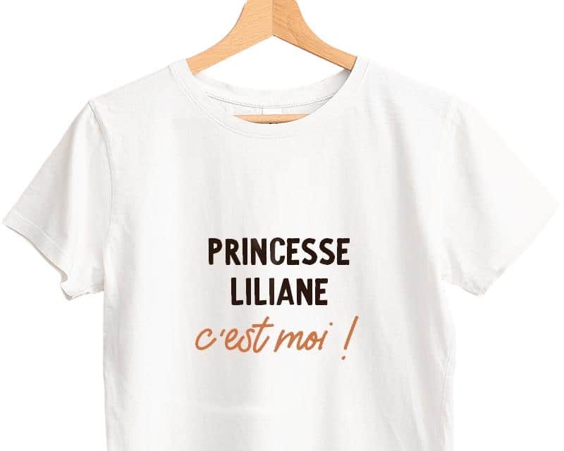 T-shirt blanc personnalisé pour une Liliane