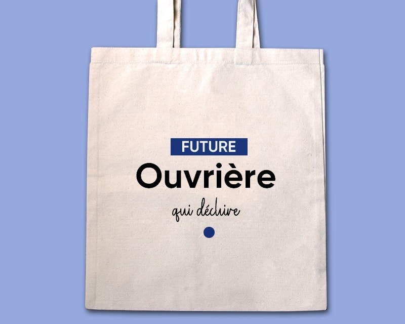 Tote bag personnalisable - Future ouvrière