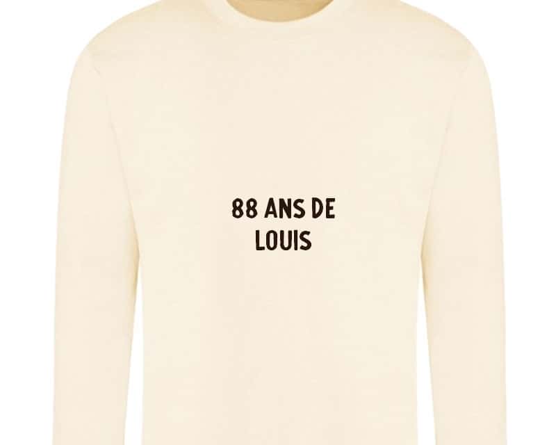 Sweat personnalisable homme 88 ans