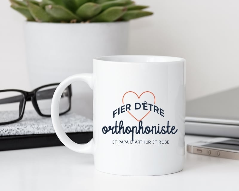 Mug personnalisé - Fier d'être orthophoniste