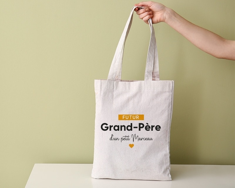 Tote bag personnalis Futur grand p re Cadeaux