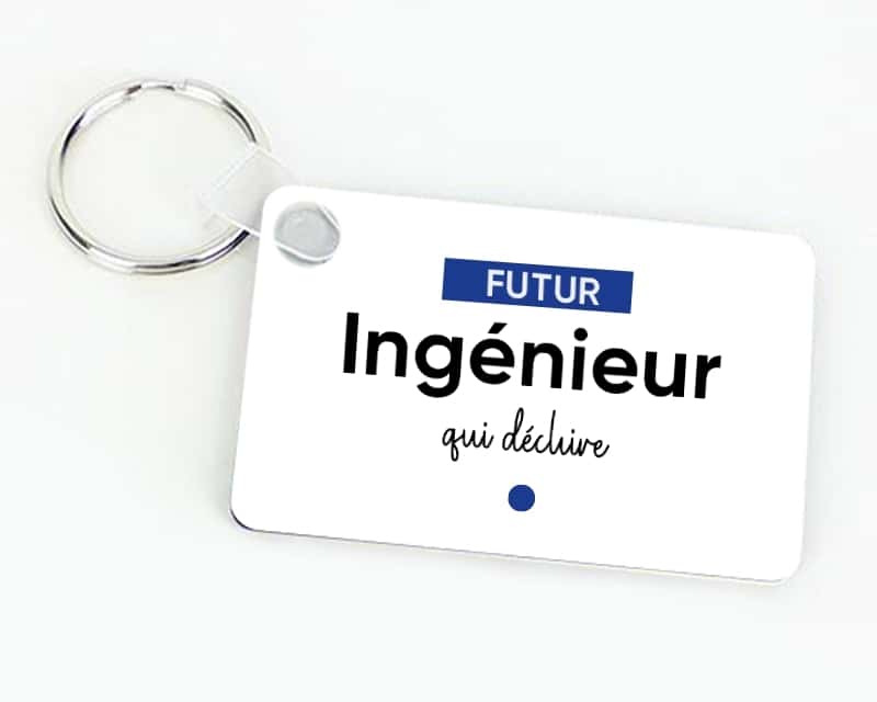 Porte-clés à personnaliser - Futur ingénieur