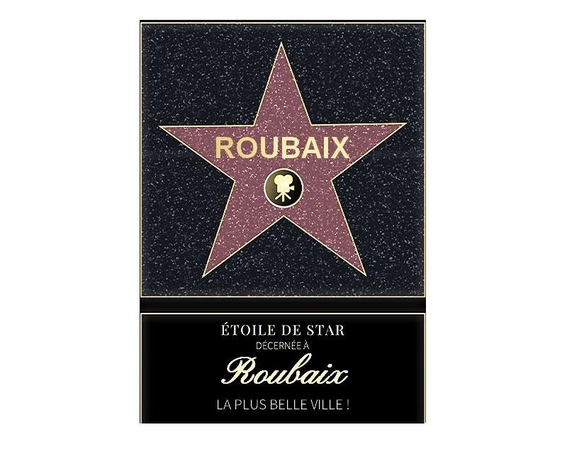 Affiche etoile de star personnalisé Roubaix