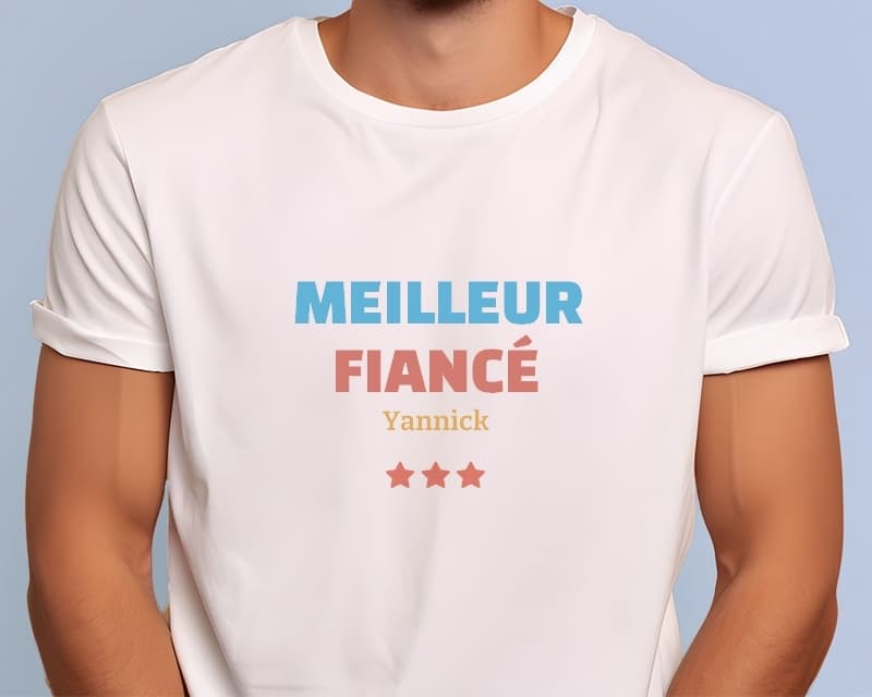 Tee shirt personnalisé homme - Meilleur Fiancé