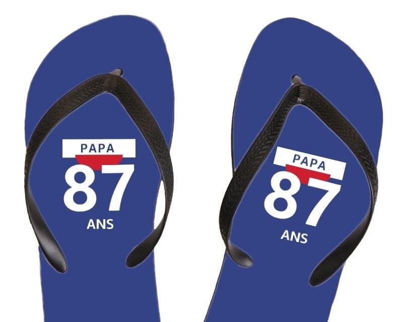 Tongs pastis  papa 87 ans