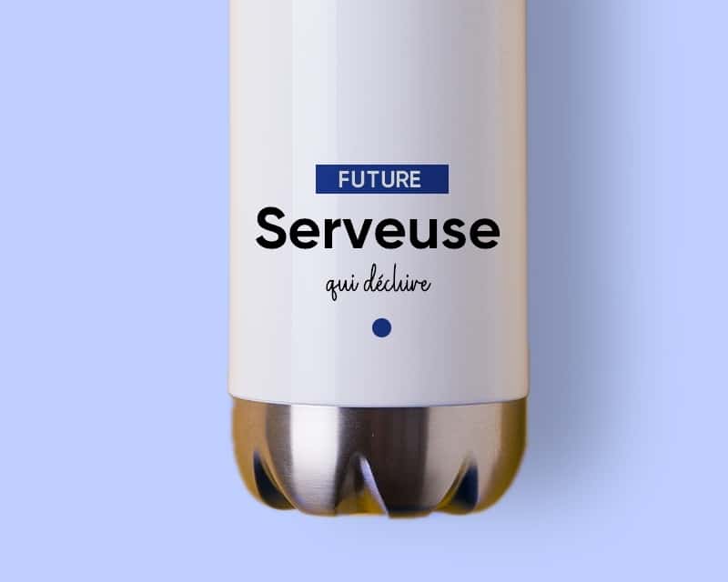 Gourde personnalisable - Future serveuse