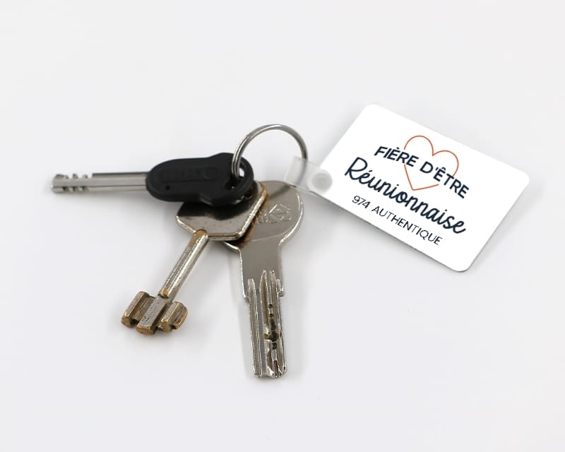 Porte-clés personnalisable - Fière d'être Réunionnaise