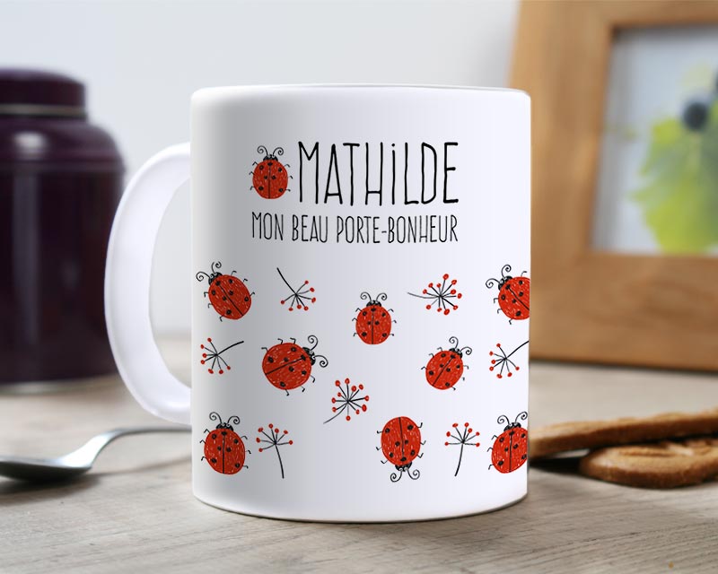 Tasse personnalis e Coccinelle Porte bonheur Cadeaux