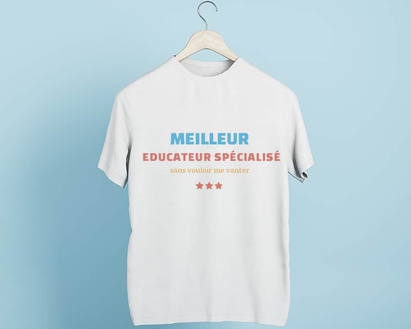 Tee shirt personnalisé homme - Meilleur Educateur spécialisé