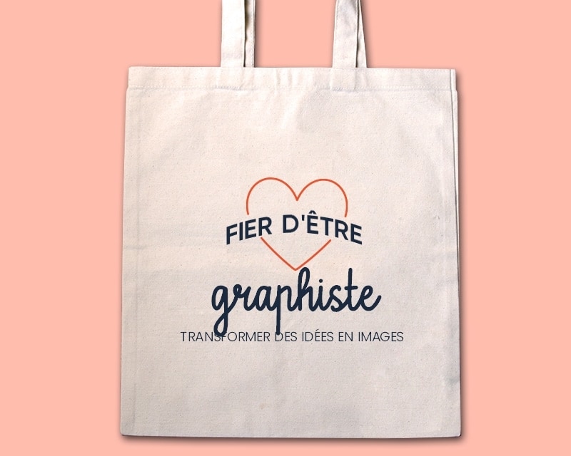 Tote bag personnalisable - Fier d'être graphiste