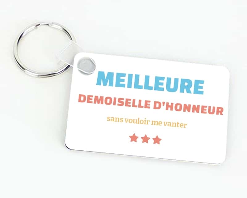 Porte-clés personnalisable - Meilleure Demoiselle d'honneur