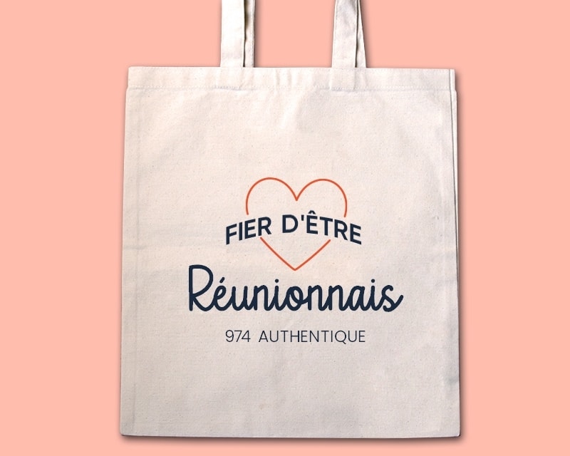 Tote bag personnalisable - Fier d'être Réunionnais